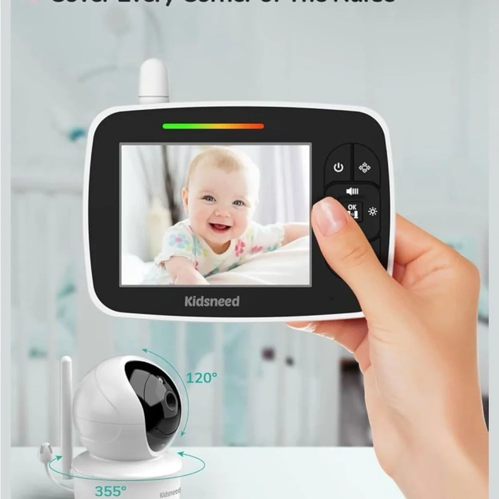 Baby Monitor with Camera - Black and White